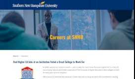 
							         Employment - Southern New Hampshire University								  
							    