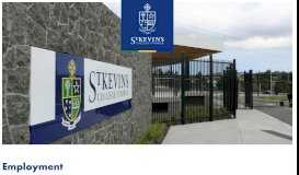 
							         Employment | St Kevin's College								  
							    