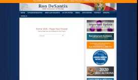 
							         Employment Status - Florida Governor Ron DeSantis								  
							    