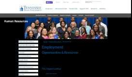 
							         Employment - Tennessee State University								  
							    
