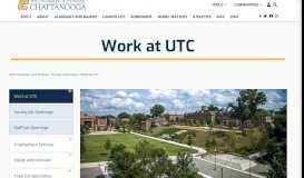 
							         Employment - UTC.edu								  
							    