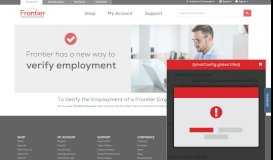 
							         Employment Verification - Frontier Communications								  
							    
