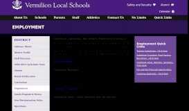 
							         Employment - Vermilion Local Schools								  
							    