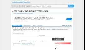 
							         emporium.worlddutyfree.com at WI. Customer Login | Reserve ...								  
							    