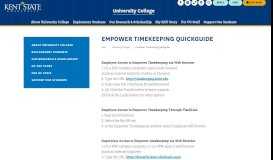 
							         Empower Timekeeping Quickguide | University College | Kent ...								  
							    