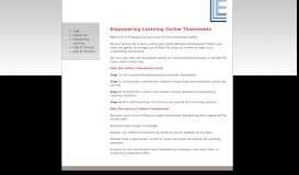 
							         Empowering Learning Online Timesheets...								  
							    