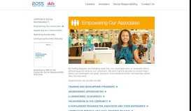 
							         Empowering Our Associates - Ross Dress for Less™ - Official Site ...								  
							    