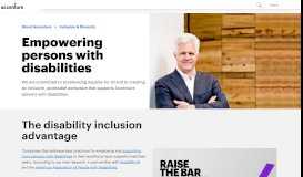
							         Empowering Persons with Disabilities | Accenture								  
							    