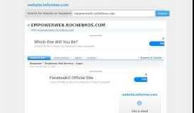 
							         empowerweb.rochebros.com at WI. Empower™ Employee ...								  
							    