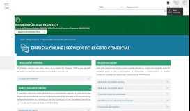 
							         Empresa Online | Serviços do registo comercial - ePortugal.gov.pt								  
							    