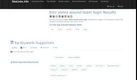 
							         Emr vohra wound team login Results For Websites Listing								  
							    