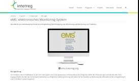 
							         eMS: elektronisches Monitoring-System — Interreg Alpenrhein ...								  
							    