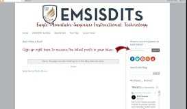 
							         EMS ISD Instructional Technology								  
							    