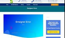 
							         emsigner error in GST portal - Failed to establish connection to the ...								  
							    