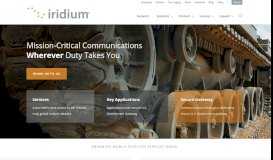 
							         EMSS | Iridium Satellite Communications								  
							    