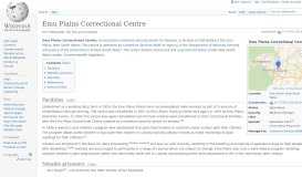 
							         Emu Plains Correctional Centre - Wikipedia								  
							    