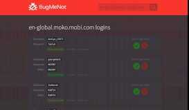 
							         en-global.moko.mobi.com passwords - BugMeNot								  
							    