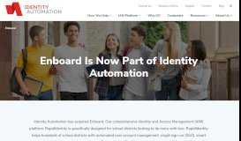 
							         Enboard | Single Sign-On, Automated Provisioning & Rostering								  
							    