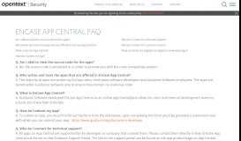 
							         EnCase App Central - FAQ - Guidance Software								  
							    