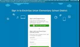 
							         Encinitas Union Elementary School District | PowerSchool Learning ...								  
							    