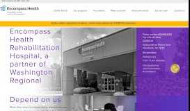 
							         Encompass Health Rehabilitation Hospital, a partner of Washington ...								  
							    