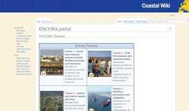 
							         ENCORA portal - Coastal Wiki								  
							    