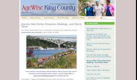 
							         Encore Web Portal Promotes Walking...and Much More								  
							    