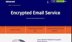 
							         Encrypted Email Service Guide | Mimecast								  
							    
