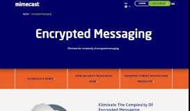 
							         Encrypted messaging | Mimecast								  
							    
