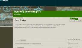 
							         End Cake | SkyFactory (minecraft) skyblock pack Wiki | FANDOM ...								  
							    