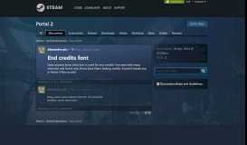
							         End credits font :: Portal 2 General Discussions - Steam Community								  
							    