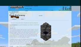 
							         End Gateway | Minecraft Wiki | FANDOM powered by Wikia								  
							    