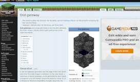 
							         End gateway – Official Minecraft Wiki								  
							    