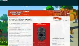 
							         End Gateway Portal | Minecraft Bedrock Wiki | FANDOM powered by ...								  
							    