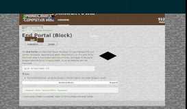 
							         End Portal (Block) | Minecraft PC Wiki | FANDOM powered by Wikia								  
							    