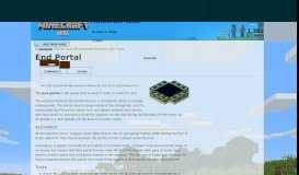
							         End Portal | Minecraft Wiki | FANDOM powered by Wikia								  
							    