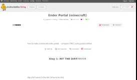 
							         Ender Portal (minecraft): 4 Steps								  
							    
