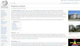
							         Enderun School - Wikipedia								  
							    