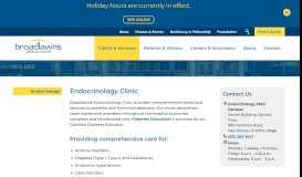 
							         Endocrinology Clinic - Broadlawns Medical Center								  
							    