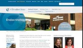 
							         Endocrinology, Diabetes and Metabolism - The Corvallis Clinic								  
							    