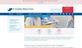 
							         Endocrinology & Diabetes: St. Elizabeth's Medical Center | Steward ...								  
							    