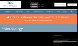 
							         Endocrinology & Lipidology - Mid Dakota Clinic								  
							    