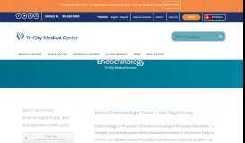 
							         Endocrinology San Diego | Tri-City Medical Center								  
							    