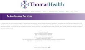 
							         Endocrinology - Thomas Memorial Hospital								  
							    