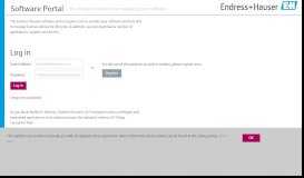 
							         Endress+Hauser Software Portal								  
							    