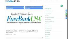 
							         enerbank.com | EnerBank Login, Make a Payment								  
							    