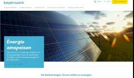 
							         Energie einspeisen - Bayernwerk Netz GmbH								  
							    