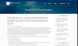 
							         Energiesteuer- und Stromsteuerrecht: Meldefrist nach EnSTransV ...								  
							    
