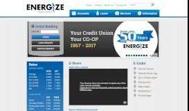 
							         Energize Credit Union - Home								  
							    