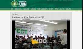 
							         Energized for STEM Academy, Inc. PSA								  
							    